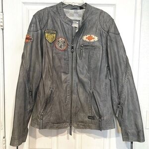 Harley Davidson Motorcycles Genuine Sheepskin Leather Women’s Jacket 2XL